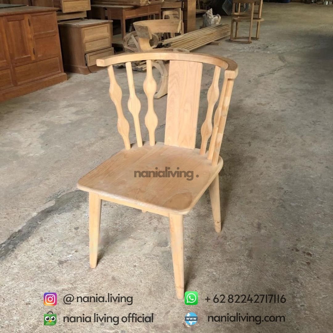 Brisbane Teak Wood Dining Chairs Natural Outdoor