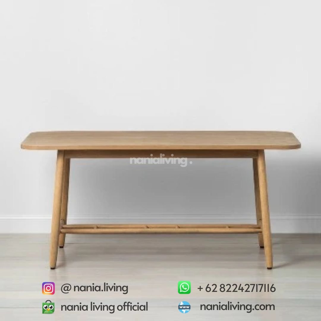 bench Edinburgh Scandinavian Teak 6pc Dining Table Set with Natural