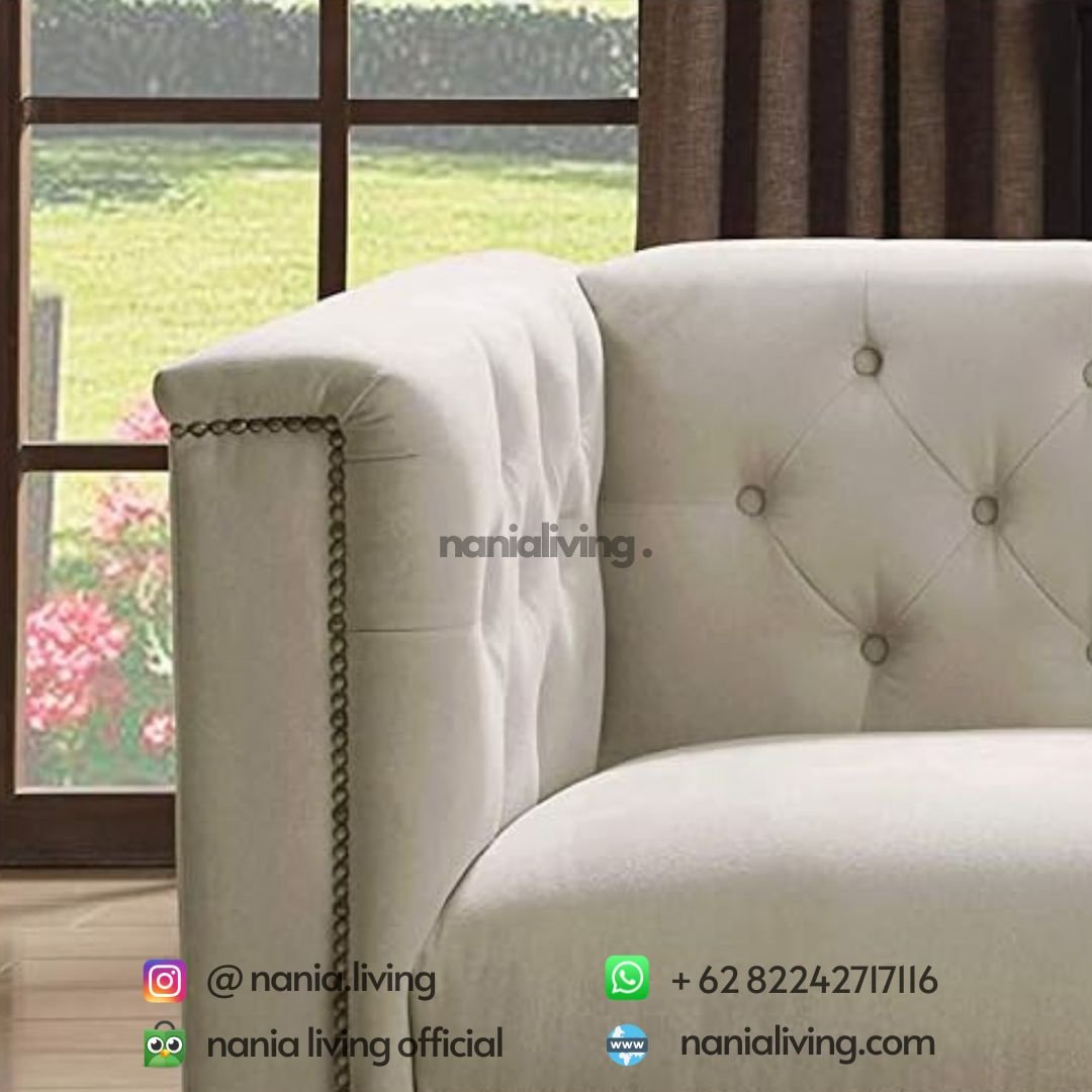 detail Sydney Guest Sofa Minimalist 2 Seater With Cushions