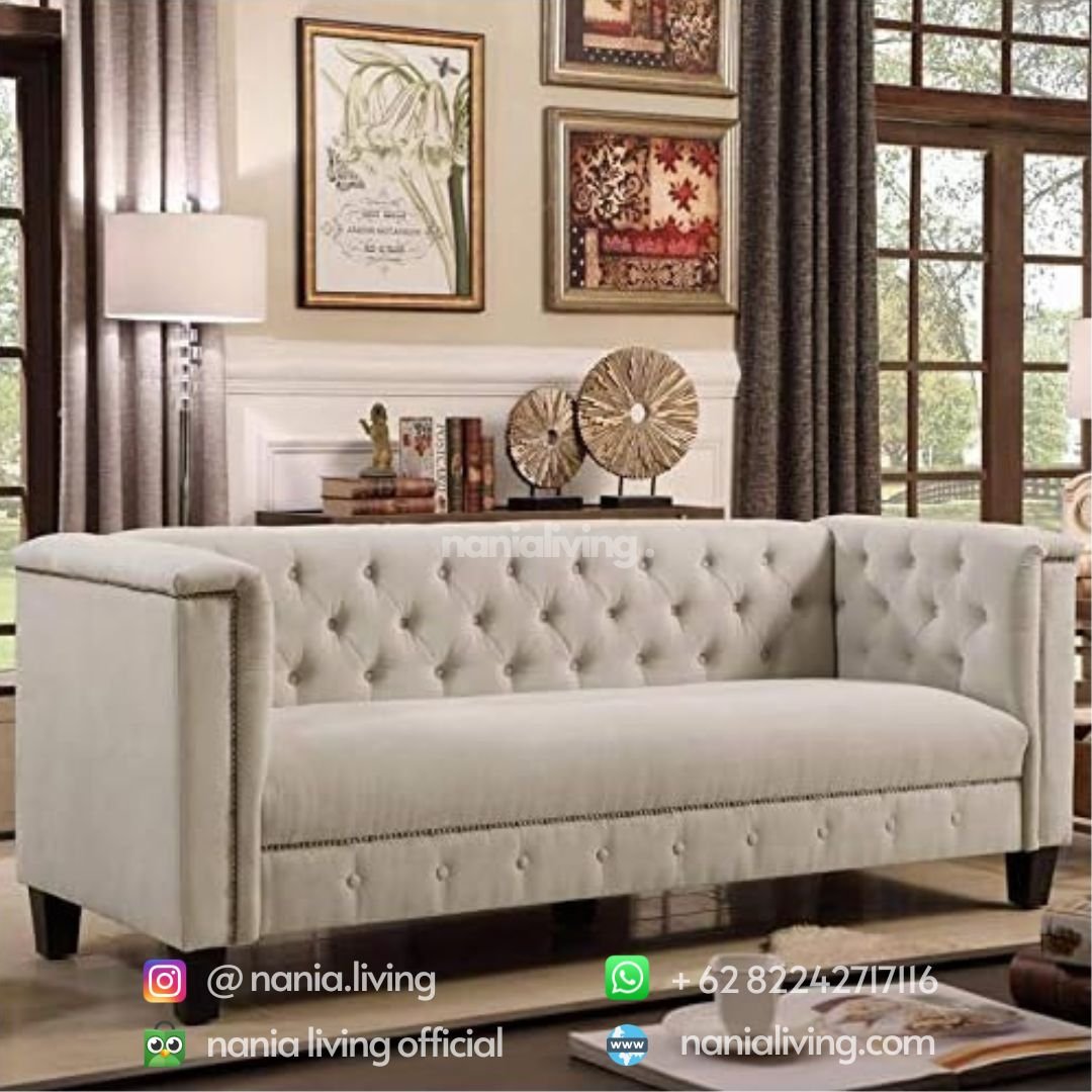 Sydney Guest Sofa Minimalist 2 Seater With Cushions nanialiving