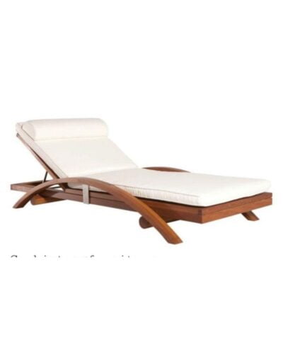 Melbourne Teak Outdoor Beach Chair Lounge Chair With Cushions