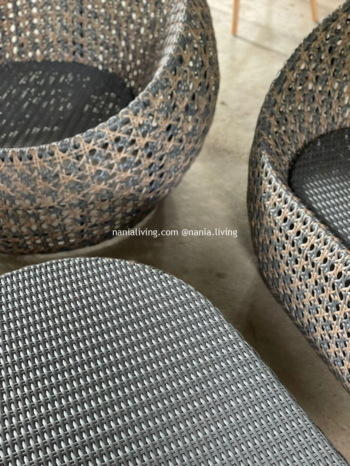 nania-ada (3) Gambier Original Rattan Wicker Guest Chair Table with Cushion