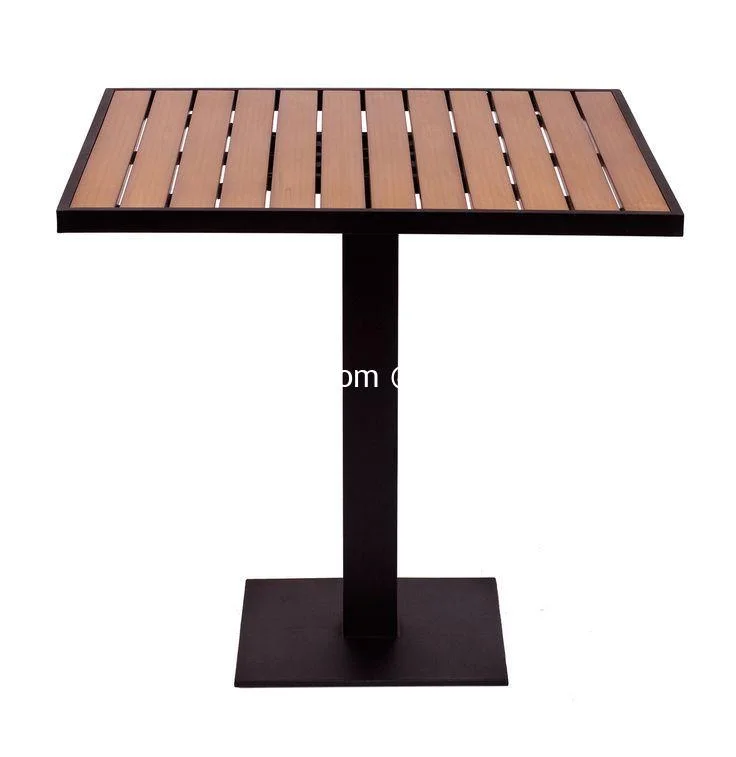 nania-ade Bathurst Teak Wood Square Coffee Table With One Iron Leg