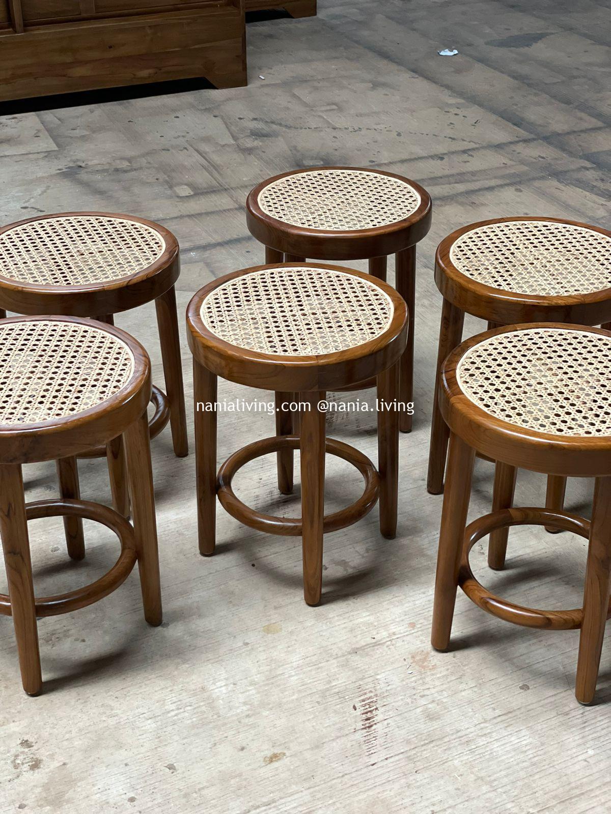 Rattan stool online chair