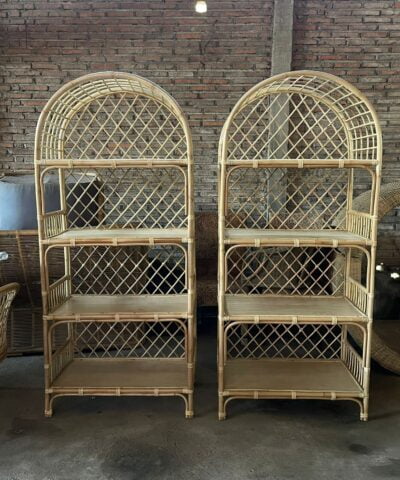 Lismore Original Rattan Bookcase Cabinet Natural