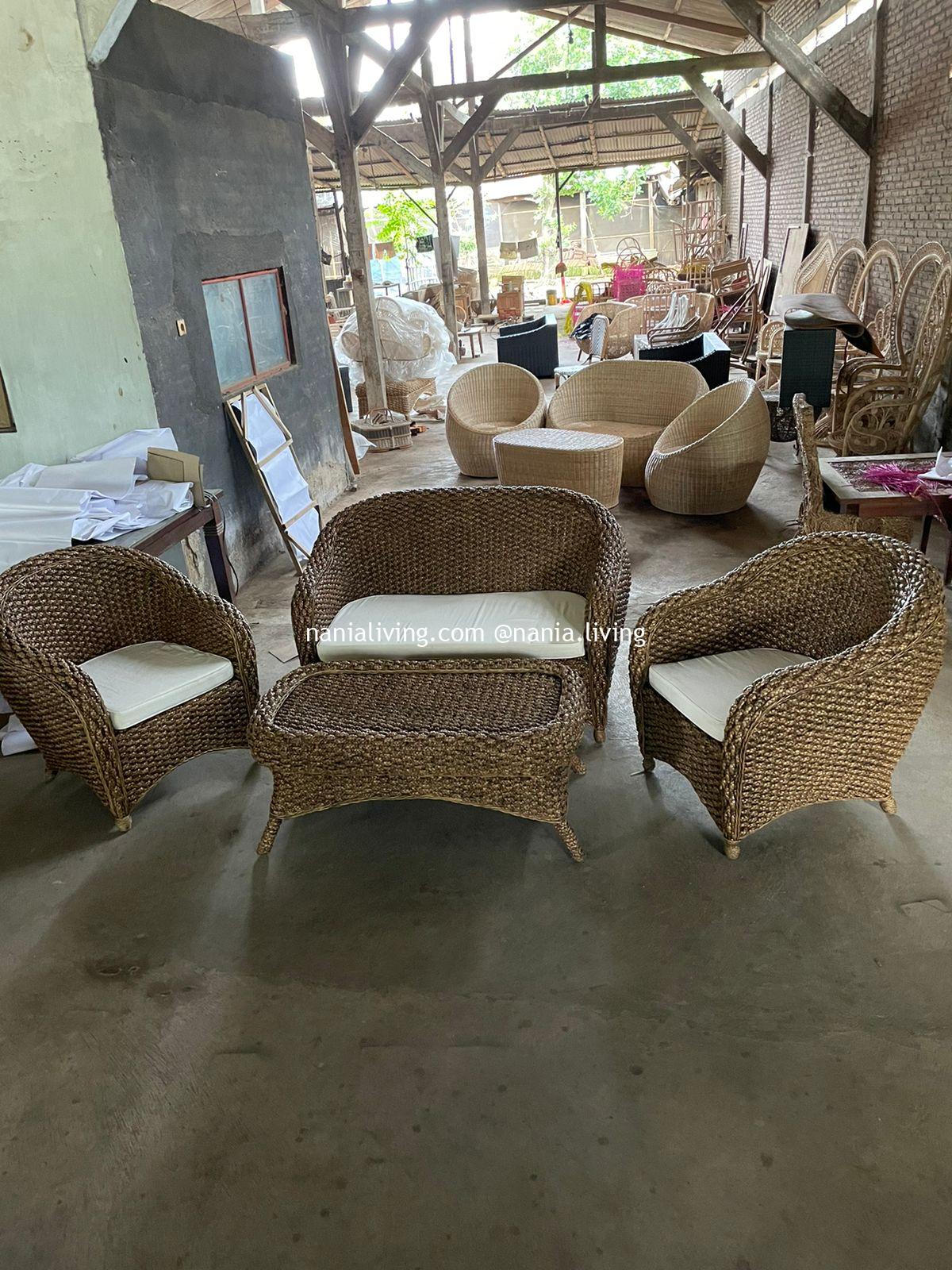 Macquarie Original Rattan Wicker Guest Chair Table Brown