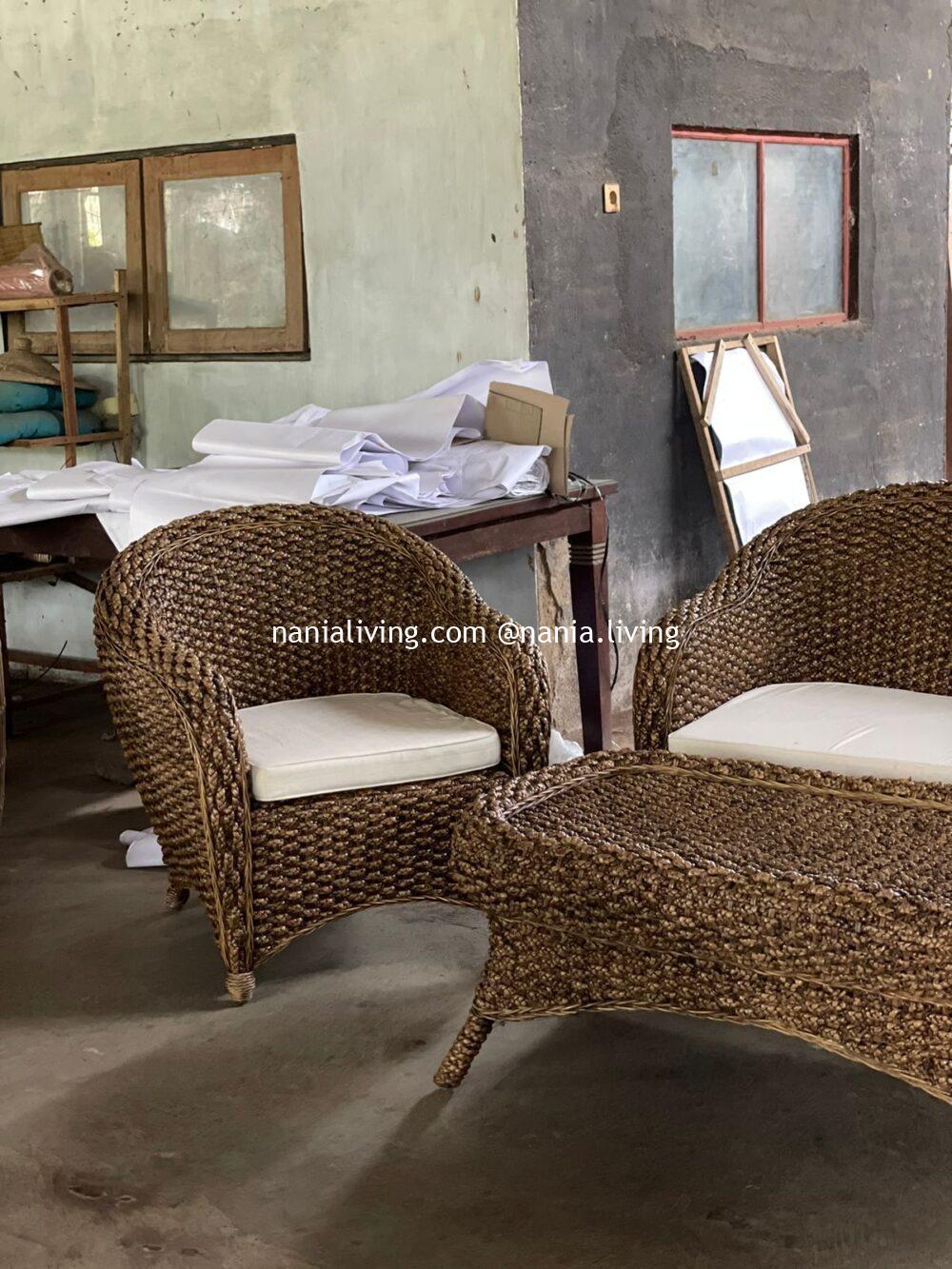 Macquarie Original Rattan Wicker Guest Chair Table Brown