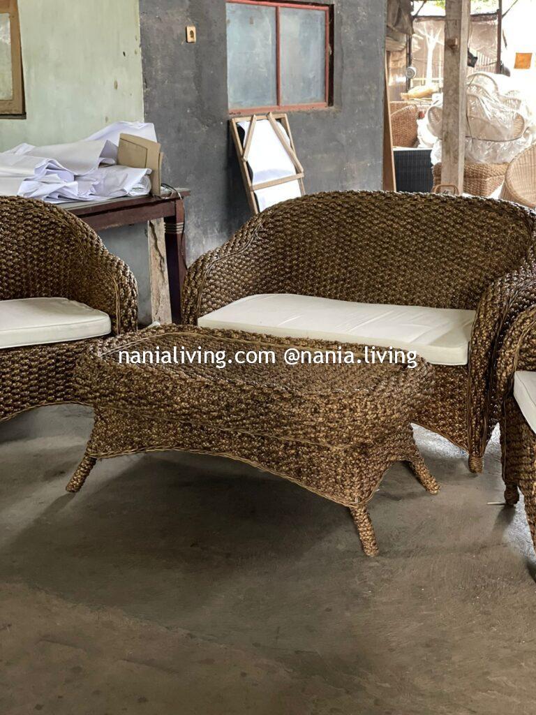 Macquarie Original Rattan Wicker Guest Chair Table Brown