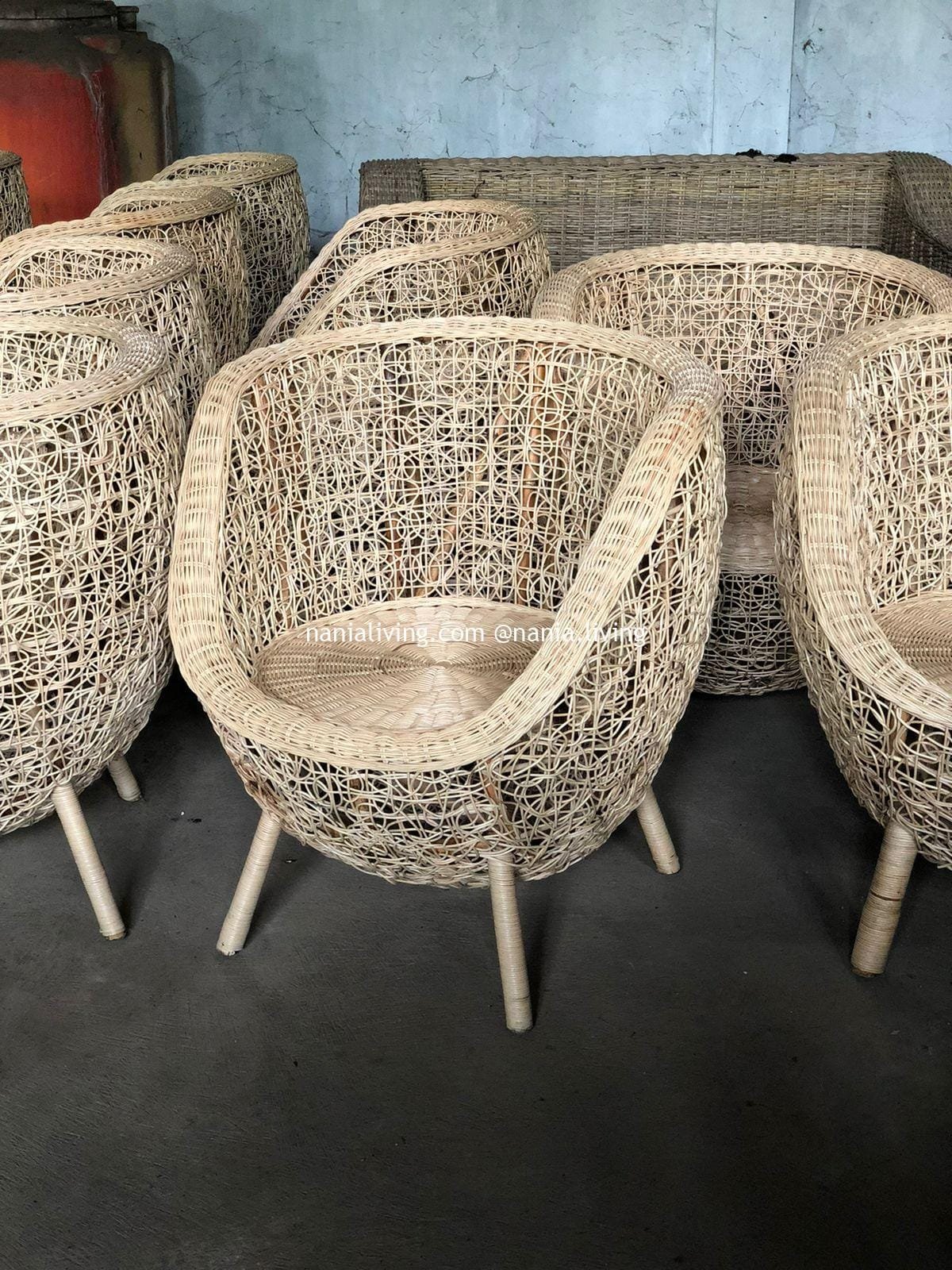 Kalbarri Natural Genuine Rattan Wicker Guest Chair