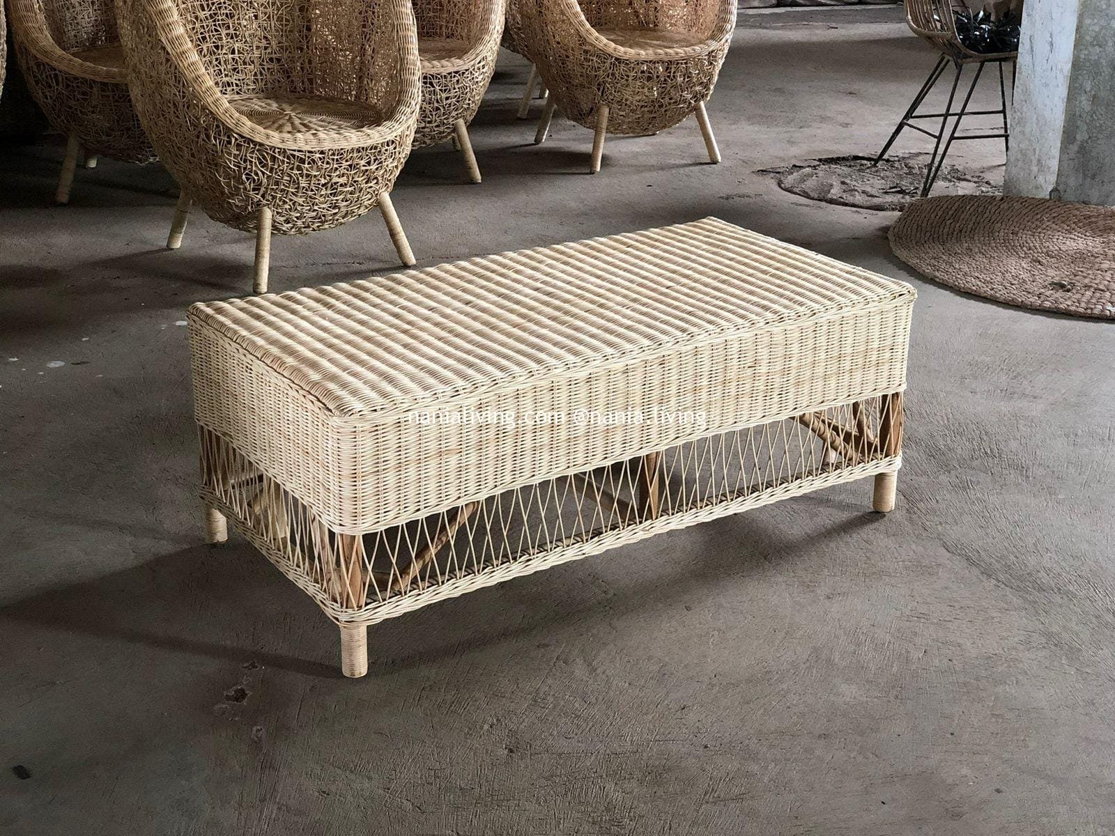 Shepparton Original Natural Rattan Wicker Coffee Table