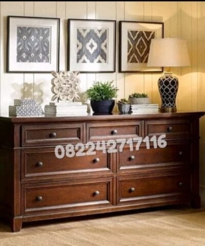 Wakefield Teak Wood Minimalist Sideboard