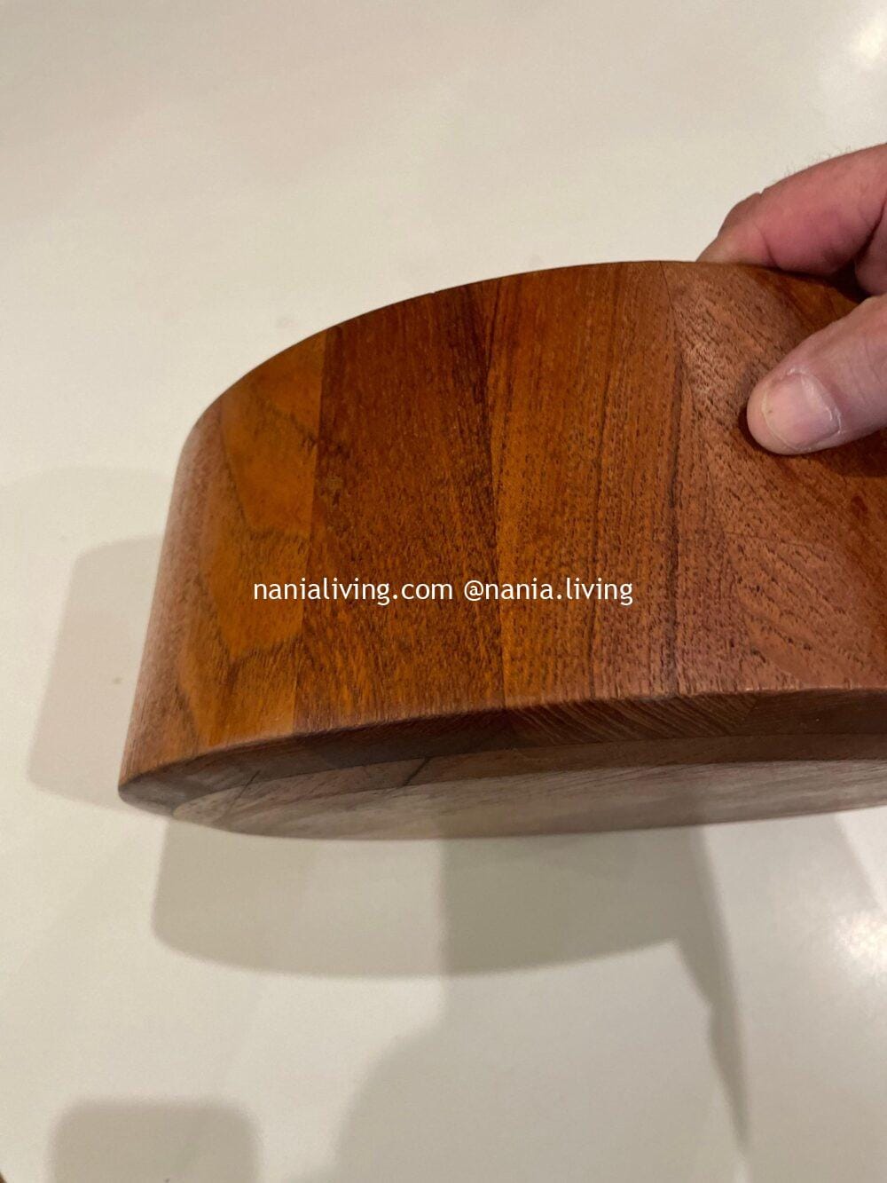 Adelaide Modern Solid Teak Dansk Salad Bowl