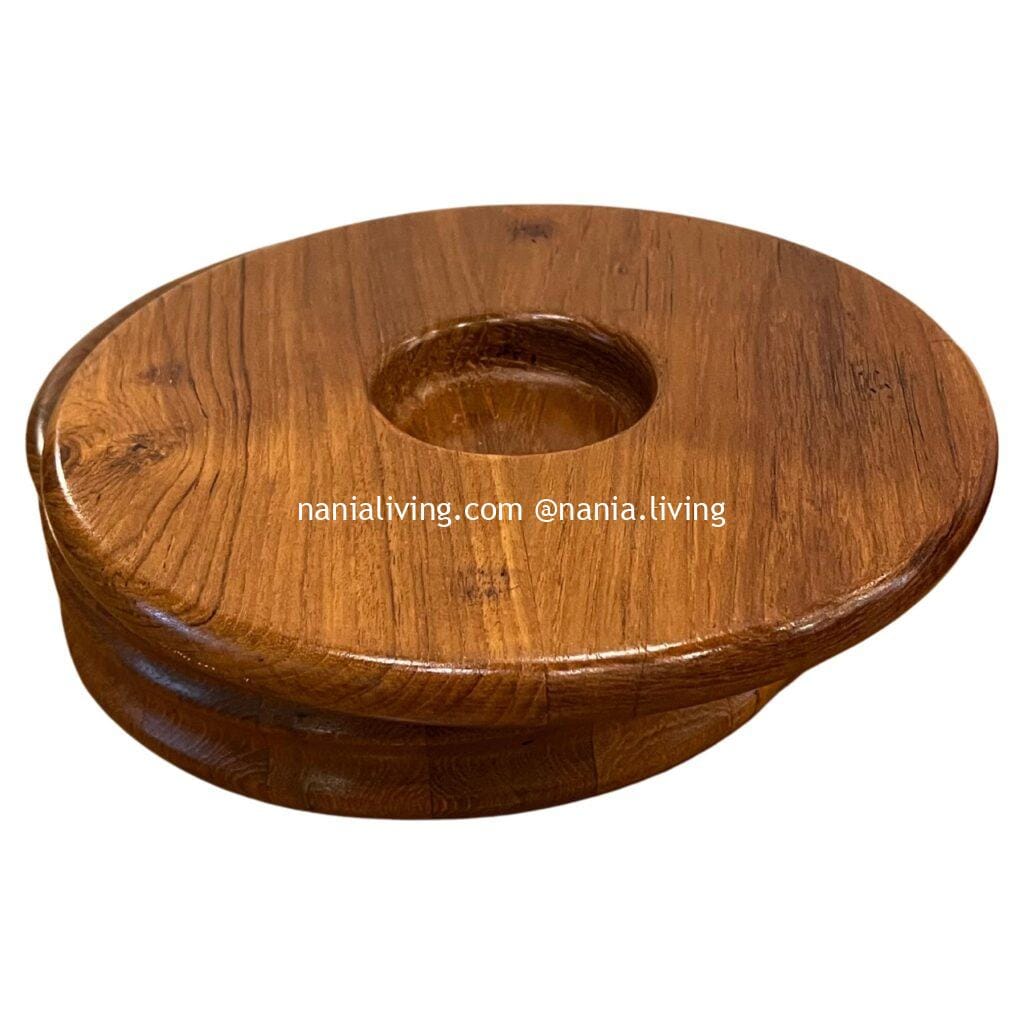 Brisbane Modern solid Teak Bowl With Lid