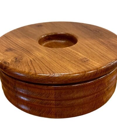 Brisbane Modern solid Teak Bowl With Lid