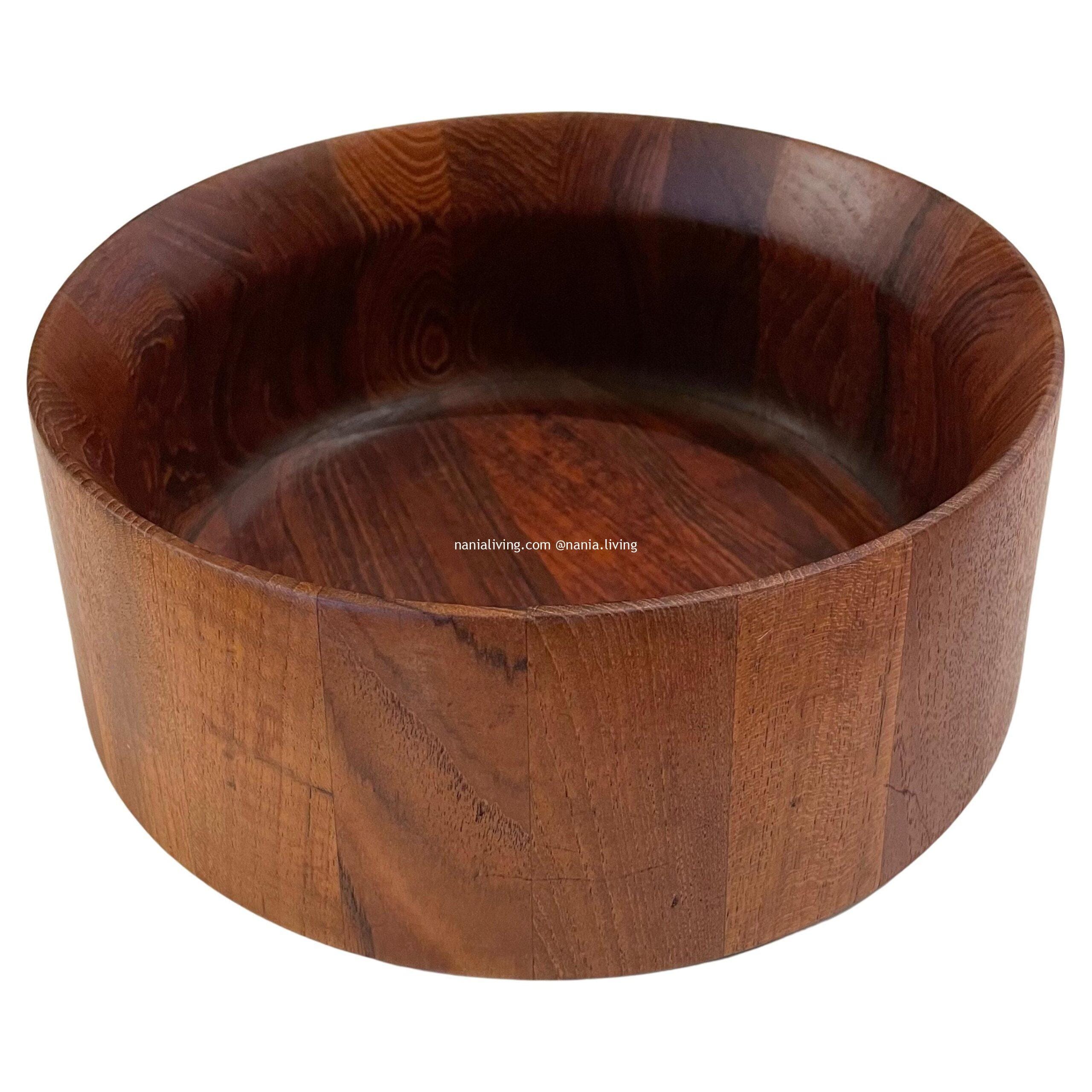 Adelaide Modern Solid Teak Dansk Salad Bowl