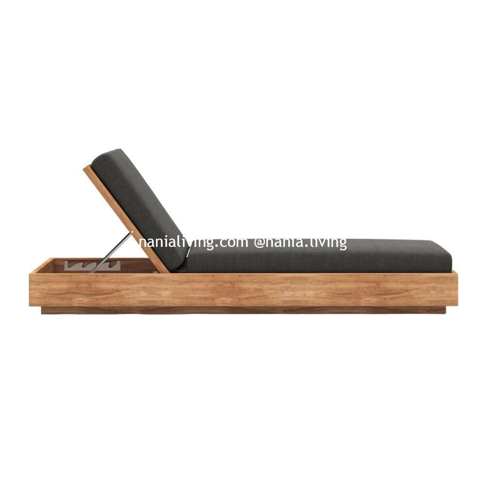 Chester Teak Outdoor Chaise Lounge