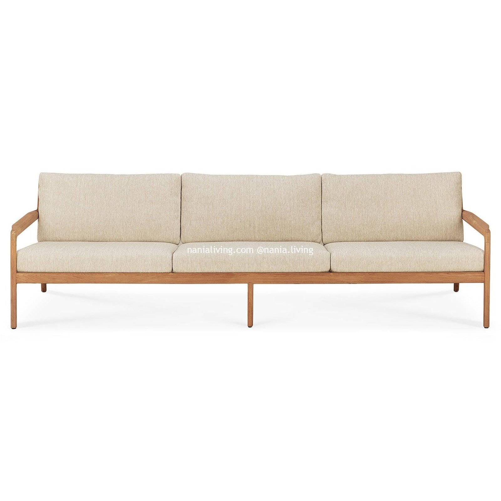nania-naau Peterborough Teak Outdoor 3 Seater Sofa