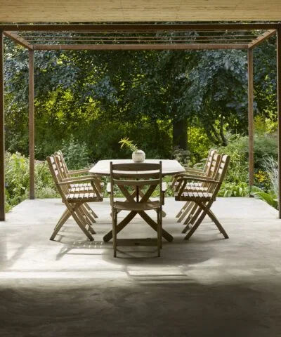 Hamilton Teak Oval Extendable Dining Table