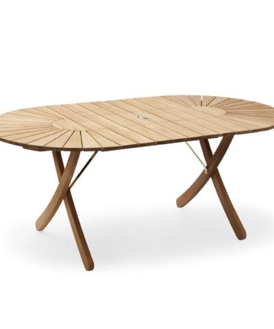 Hamilton Teak Oval Extendable Dining Table