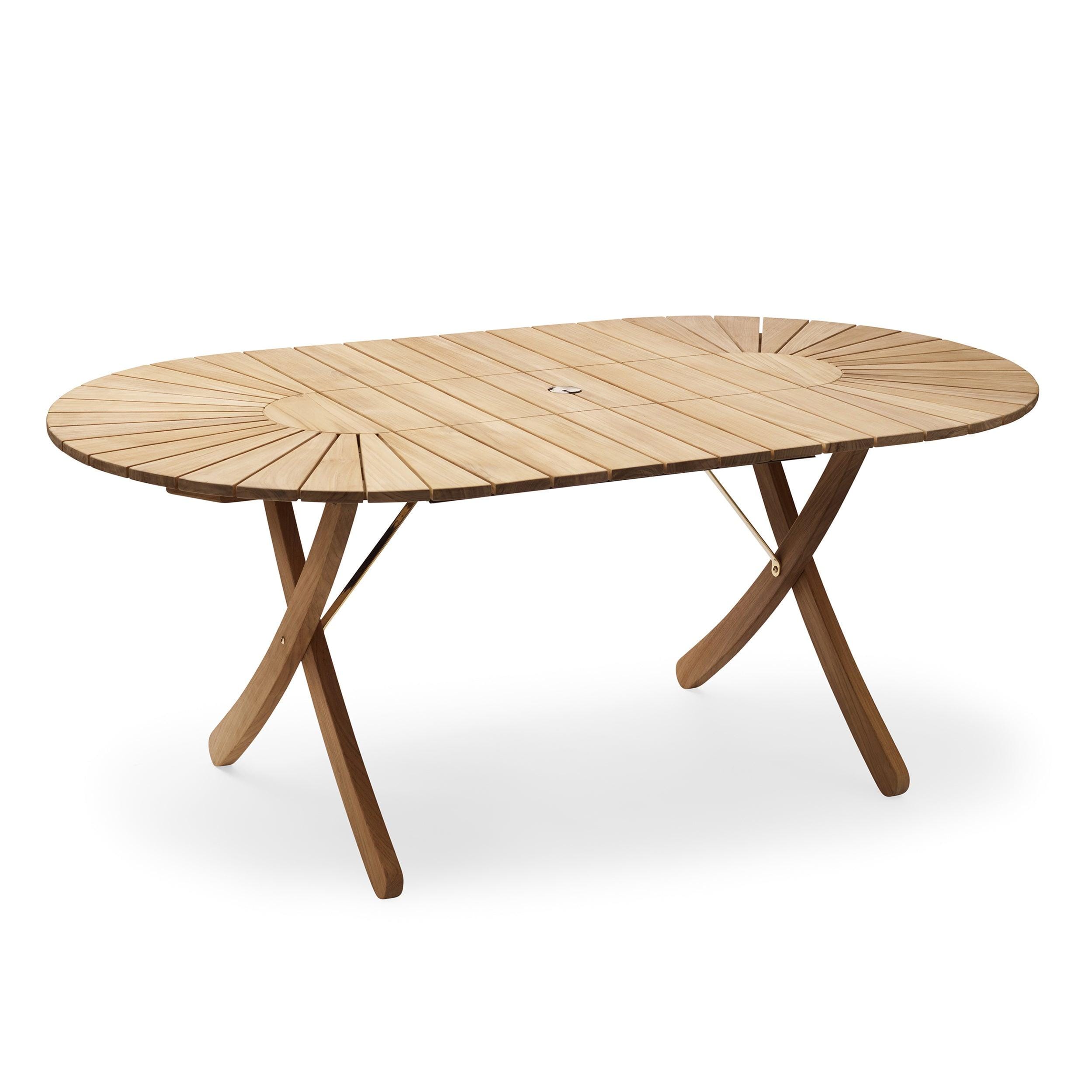 Hamilton Teak Oval Extendable Dining Table