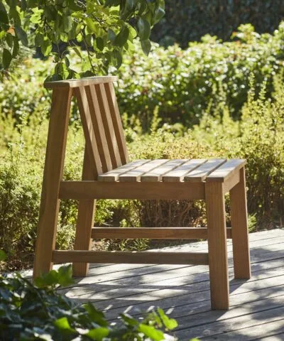 Calgary Teak Connected Outdoor Dining Chair