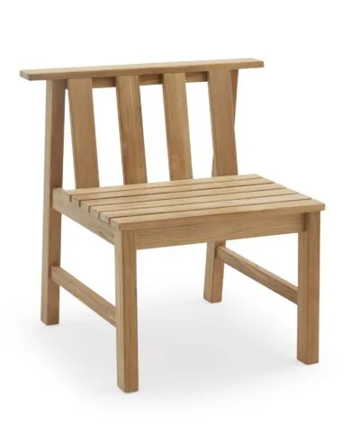 Calgary Teak Connected Outdoor Dining Chair
