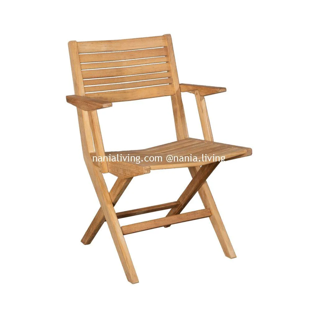 Quebec Folding Outdoor Bistro Dining Armchair