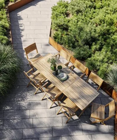 Quebec Folding Outdoor Bistro Dining Armchair