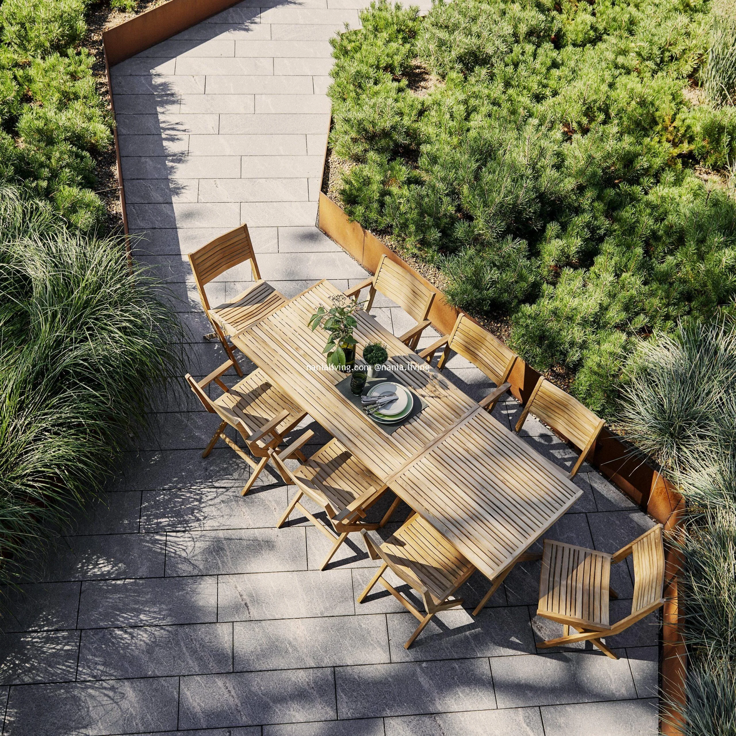 nania-naqu 6 Quebec Folding Outdoor Bistro Dining Armchair