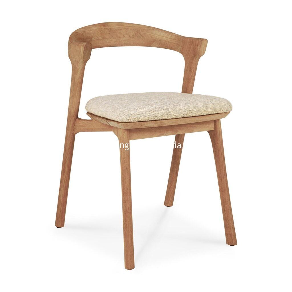 Montreal Teak Outdoor Dining Chair Natural