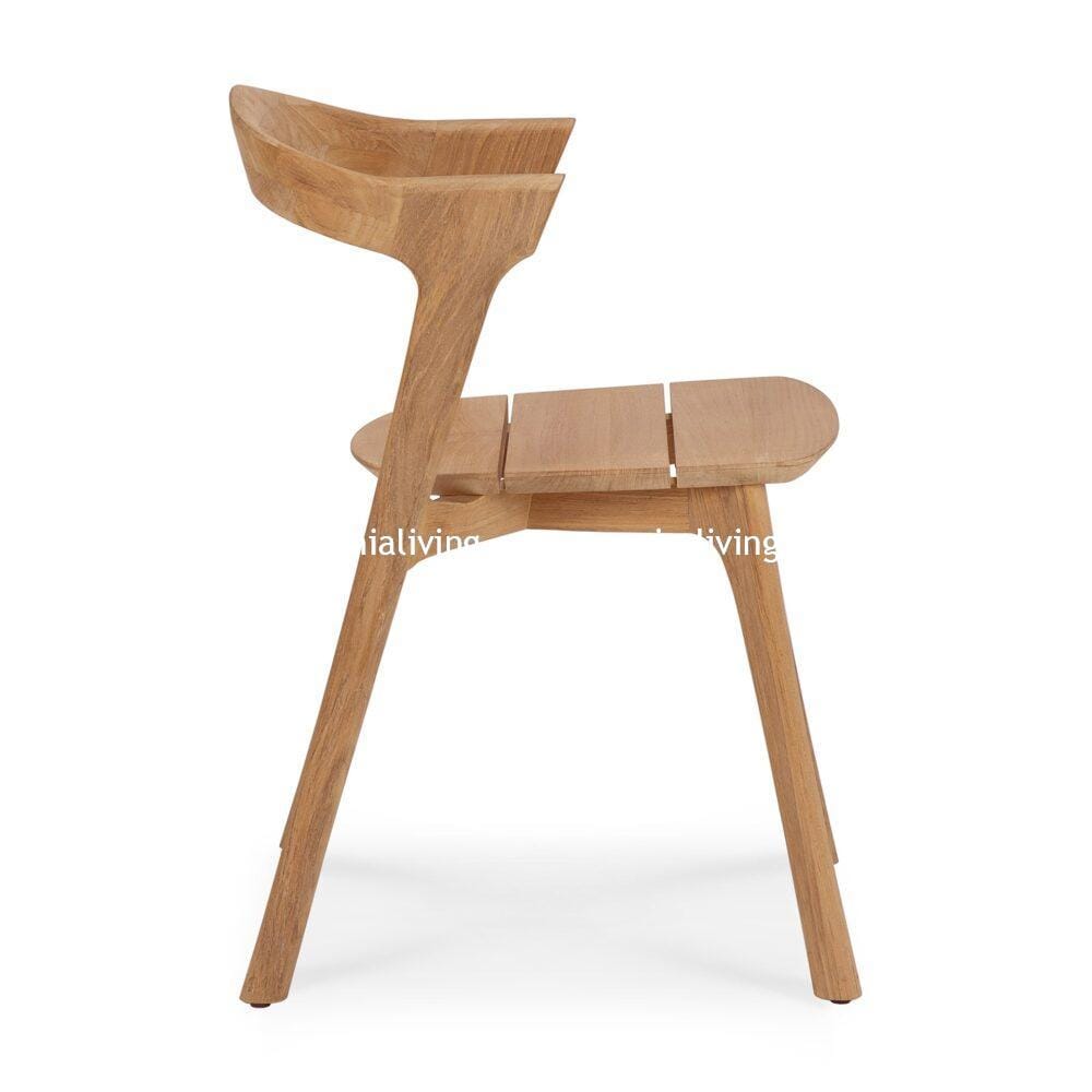 Montreal Teak Outdoor Dining Chair Natural