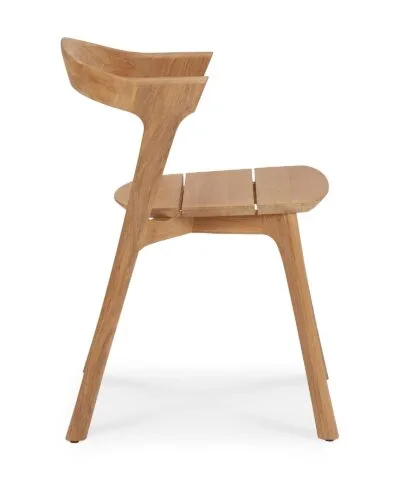 Montreal Teak Outdoor Dining Chair Natural