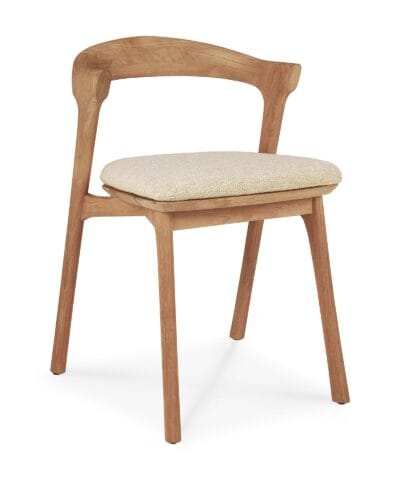 Montreal Teak Outdoor Dining Chair Natural