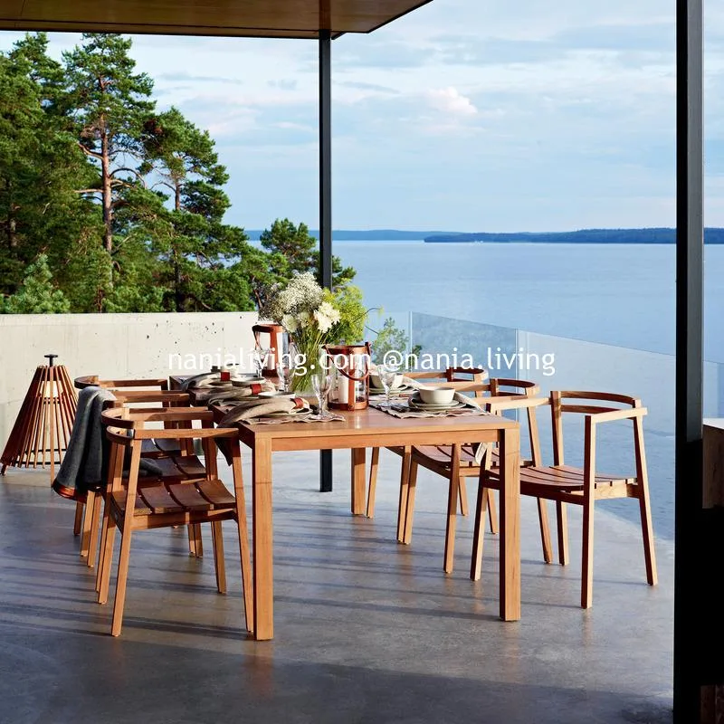 Ottawa Teak Dining Chair Armchair Natural