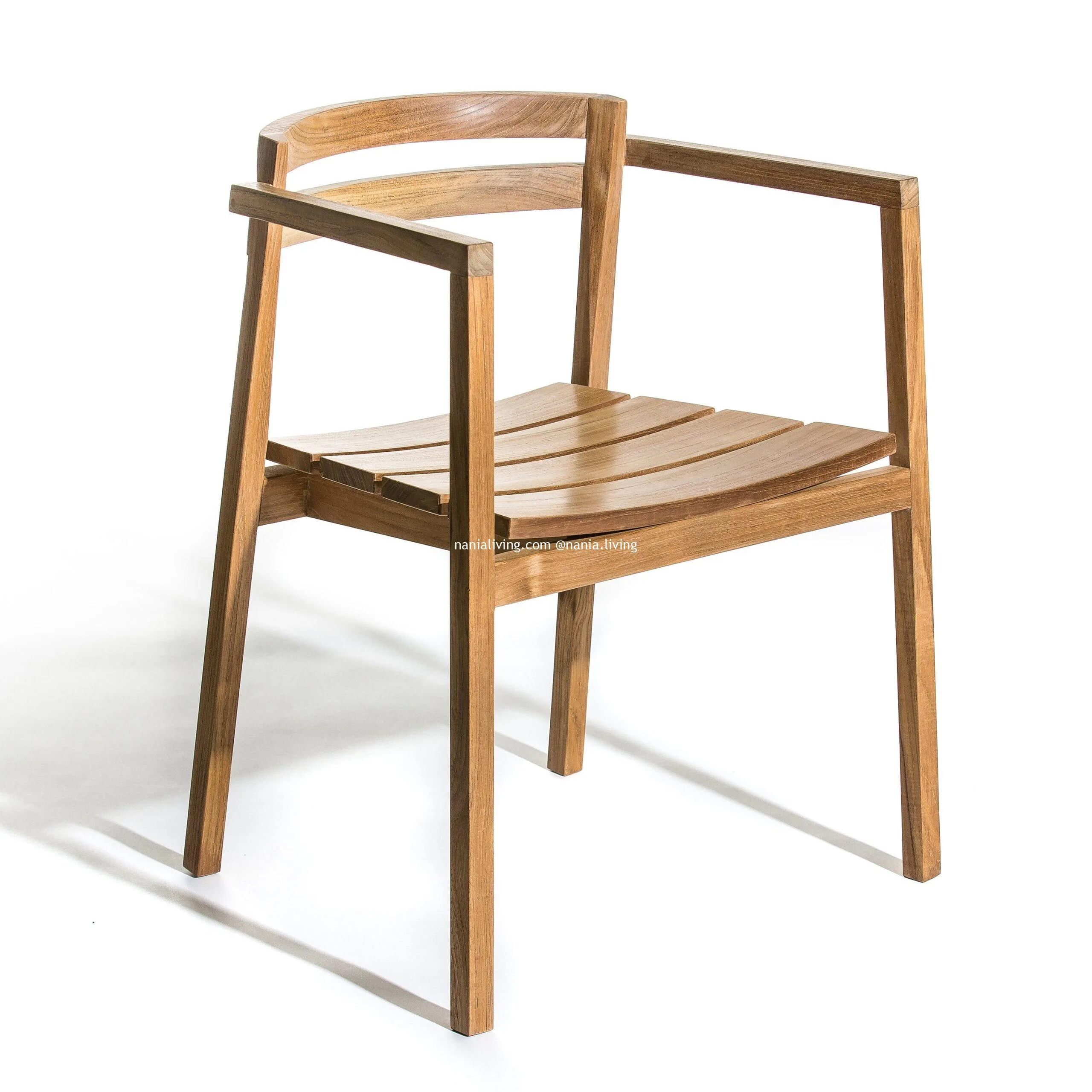 Ottawa Teak Dining Chair Armchair Natural