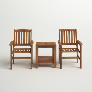 Ghayathi 3 Piece Teak Seating Patio Chair