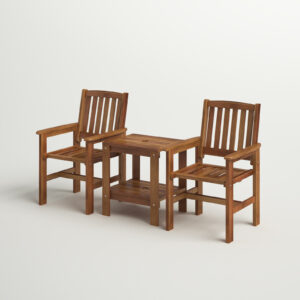 Ghayathi 3 Piece Teak Seating Patio Chair