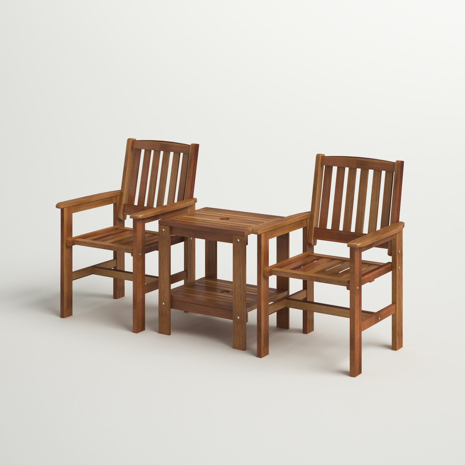 Patio Chair 3 Ghayathi 3 Piece Teak Seating Patio Chair