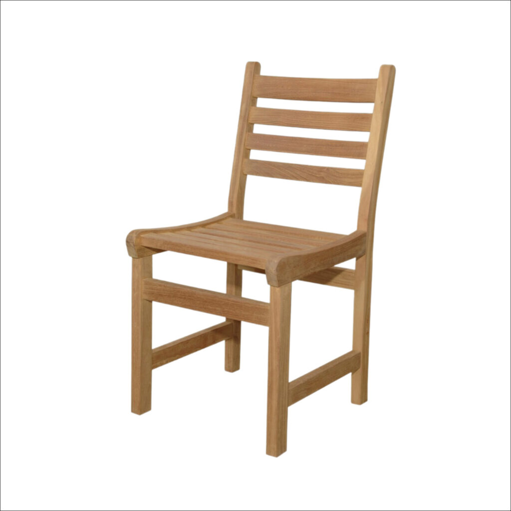 Roma Teak Outdoor Dining Side Chair with Cushion