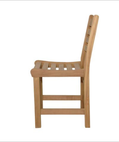 Roma Teak Outdoor Dining Side Chair with Cushion