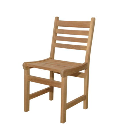 Roma Teak Outdoor Dining Side Chair with Cushion