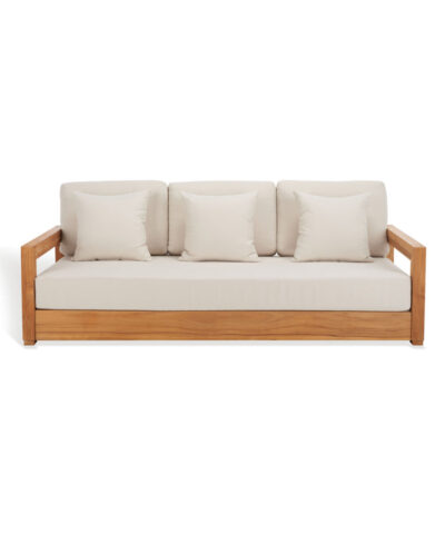 Outdoor Teak Patio Flevoland Sofa 3 Seats