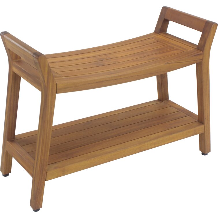 Teak Wood Shower Bench Spa bath Seat for Bathroom