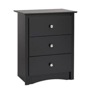 Bedside Table with 3 Drawers