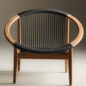 Valladolidv Solid Wood Patio Dining Armchair