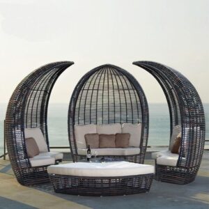 Valencia Outdoor Wicker Synthetic Rattan Canopy