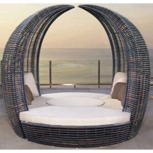 Valencia Outdoor Wicker Synthetic Rattan Canopy