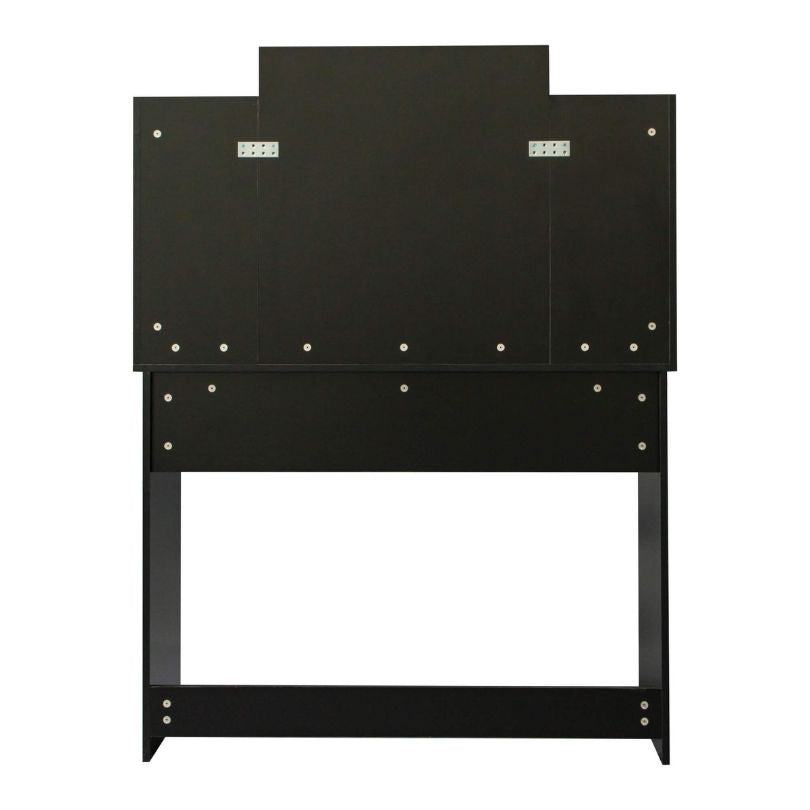 Vitoria Black Dressing Table with 10 Lights and 2 Drawers