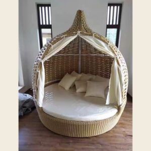 Madrid Rattan Birdhouse Sofa Natural