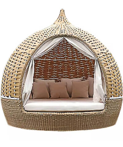 Madrid Rattan Birdhouse Sofa Natural